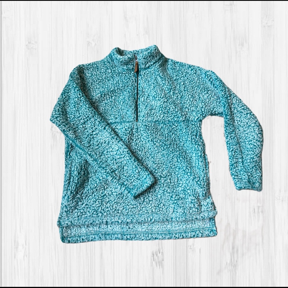 Women’s Time & Tru Teal Sherpa Pullover